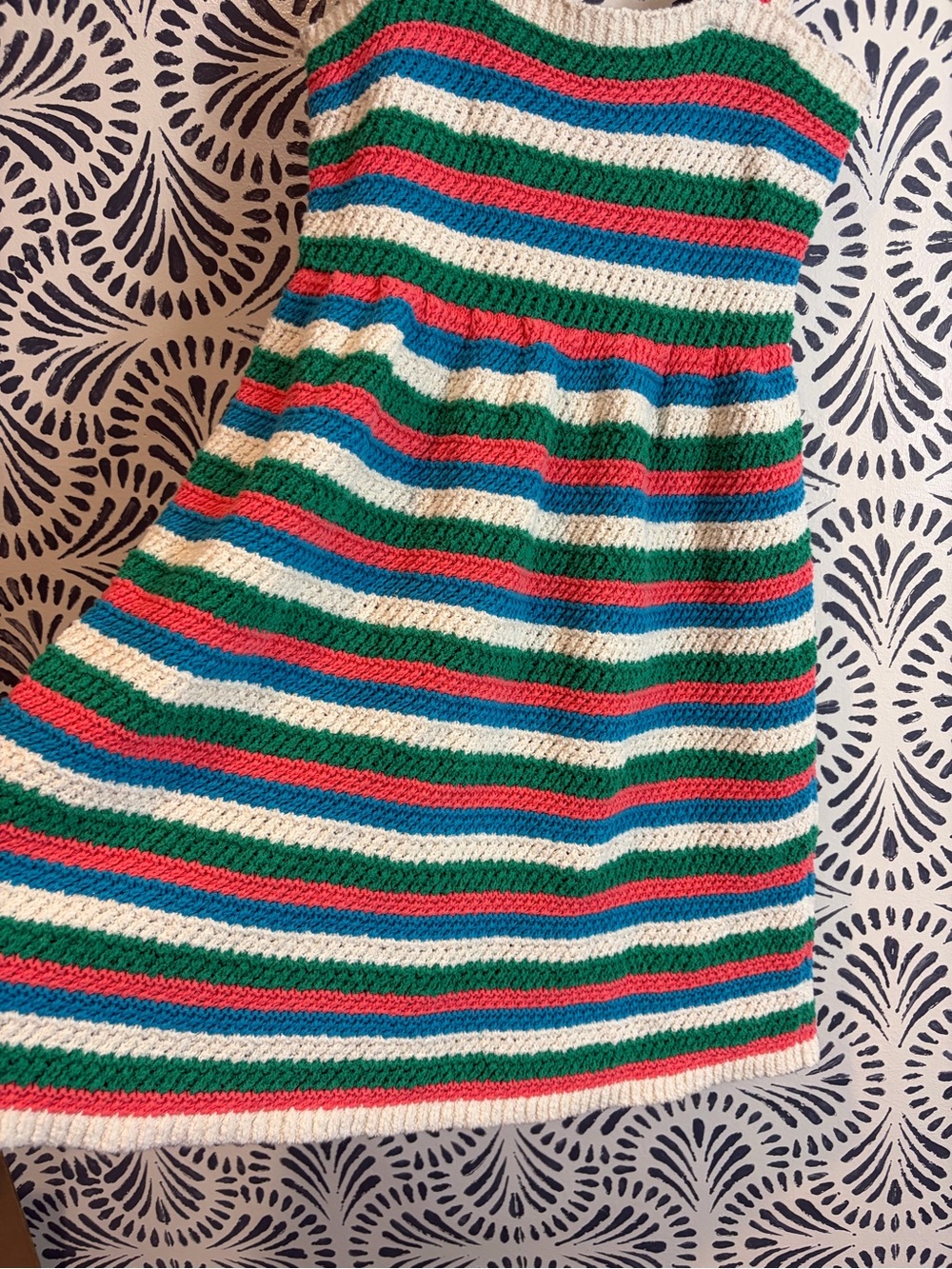 Zara Stripe Crochet Summer Mini Dress - Picture 6 of 12